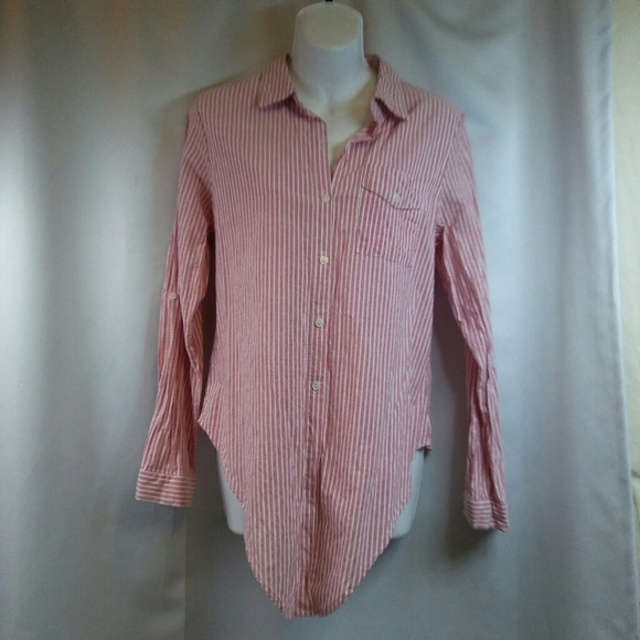 Tie Front Button Down Shirt from Love Bites, L - Picture 2 of 4